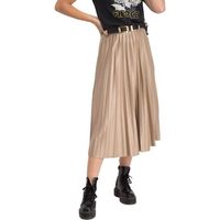 vila falda nitban midi skirt - sand shell para mujer