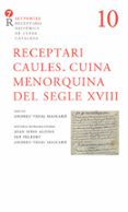 receptari caules cuina menorquina del segle xviii