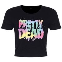 grindstore camiseta manga larga pretty dead para mujer