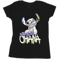 disney camiseta manga larga ohana para mujer