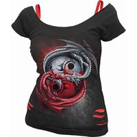 spiral camiseta infinity dragons para mujer