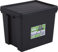 caja de almacenamiento bambox en plastico reciclado negro 315x29x38 cm 24l