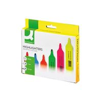 q-connect assorted highlighter pens pack of 6 ref kf01909