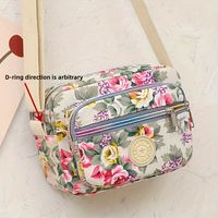 bolso de hombro con estampado de flores vintage bolso cruzado clasico con cremallera bolso de telefono para mujer