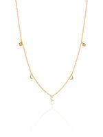 moonstar choker gold necklace