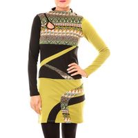 bamboos fashion vestidos robe tribal bw622 vert para mujer