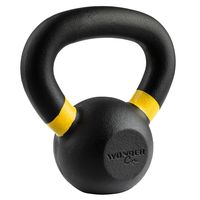 wonder core kettlebell 4 kg negro y amarillo