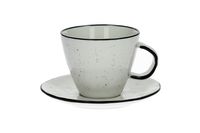 taza de porcelana blanca h8