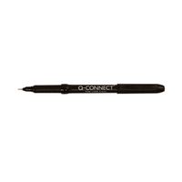 q-connect black 04mm fineliner pen pack of 10 ref kf25007