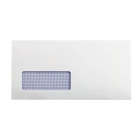 q-connect dl envelopes window recycled self seal 100gsm - kf3505