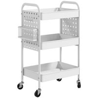 carrito de almacenamiento blanco 535 x 305 x 75 cm