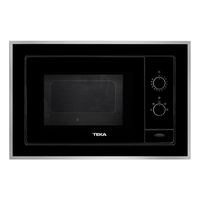 teka ml 820 bi microondas integrable 20l 700w cristal negro