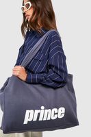 bolso tote oversize con estampado prince navy