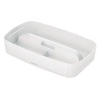 leitz mybox organiser tray with handle small white 53230001