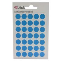 blick coloured labels in bags round 13mm dia 140 per bag - rs003953