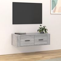 vidaxl mueble tv colgante madera contrachapada gris sonoma 80x36x25 cm