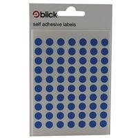 blick coloured labels in bags round 8mm dia 490 per bag - rs002055