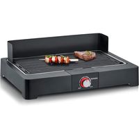 severin pg 8567 barbacoa de mesa con placa de grill 2200w