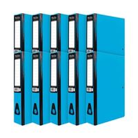 pukka brights box file foolscap blue 10 pack br-7777