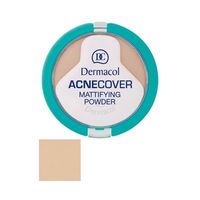 polvo matificante - acnecover - porcelain - dermacol polvos matificantes acnecover - honey