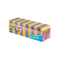 post-it super sticky notes 76x76mm assorted 654-ss-vp24col-eu pack 24