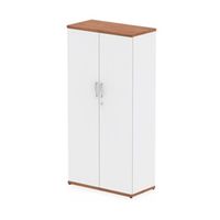 impulse 1600mm cupboard walnut and white