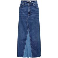 only falda 15327696 mochi long-mediun blue denim para mujer