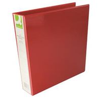 q-connect presentation 40mm 4d ring binder a4 red pk 1 - kf01330