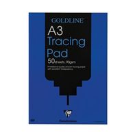 clairefontaine goldline professional tracing pad 90gsm a3 50 sheets