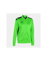 chaqueta de futbol joma championship vi mujer verde fluor negro