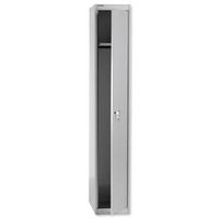 bisley locker steel 1-door w305xd305xh1802mm goose grey