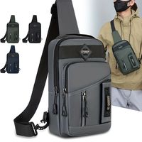 bolso de pecho para hombre bolso cruzado de moda bolso deportivo multifuncional casual