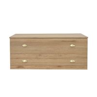 mueble de bano don dos lavabos de madera roble macizo de 140 cm