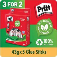 pritt stick 43g hanging box 5 pack x 3 hk810849