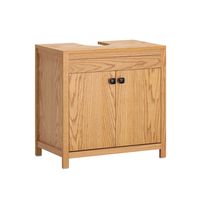 mueble para debajo del lavabo con 2 puertas madera beige