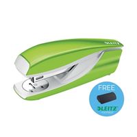 leitz nexxt wow stapler half strip metal 30 sheet green ref