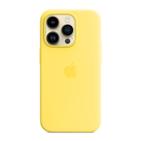 apple magsafe funda silicona iphone 14 pro amarillo canario - mqug3zma