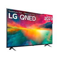 tv led - lg 75qned756ra  75 pulgadas uhd 4k procesador inteligente r5 4k gen6 azul ceniza nanocell quantum dot