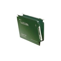 rexel crystalfile extra 15mm lateral file 150 sheet green 25 pack