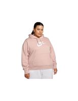 sudadera nike sportswear club fleece talla grande rosa mujer