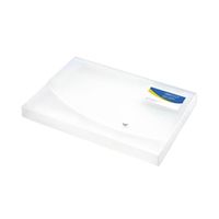 rapesco rigid wallet box file 25mm a4 clear 0708