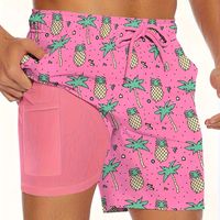 shorts de secado rapido con estampado de pinas para hombre ideales para deportes de playa en verano