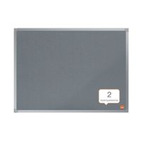 nobo essence grey felt notice board 600x450mm