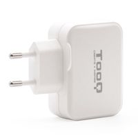 tooq cargador de pared usb  usb-c 27w blanco