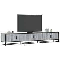 vidaxl mueble para tv madera de ingenieria gris sonoma 240x35x41 cm