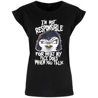 psycho penguin camiseta manga larga not responsible para mujer