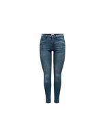 pantalon only wauw mid bj777 blue black denim mujer