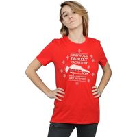 national lampoons christmas va camiseta manga larga eat my dust para mujer