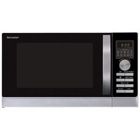 sharp r843inw microondas con grill 3 en 1 25l 900w plata