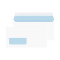 blake purelyeveryday dl 100gsm peelseal white window envelopes pk 50